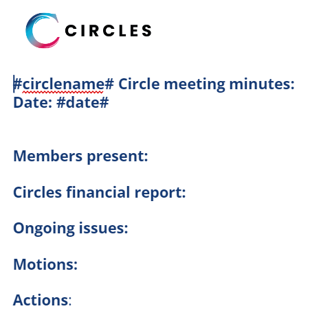 meeting minutes template example